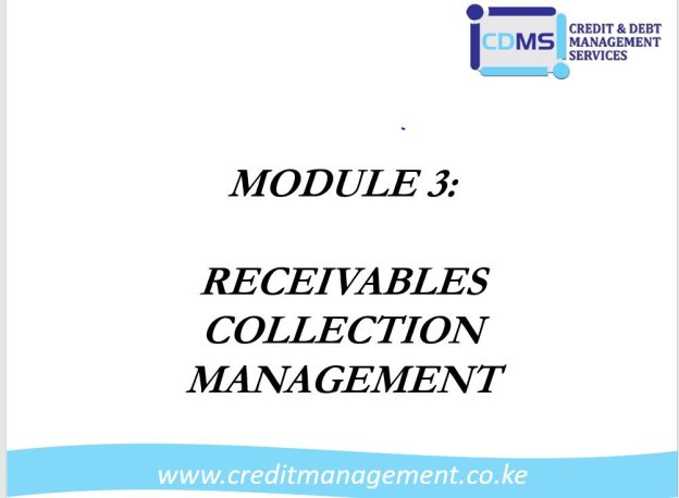 Receivables Collection Management- Module 3